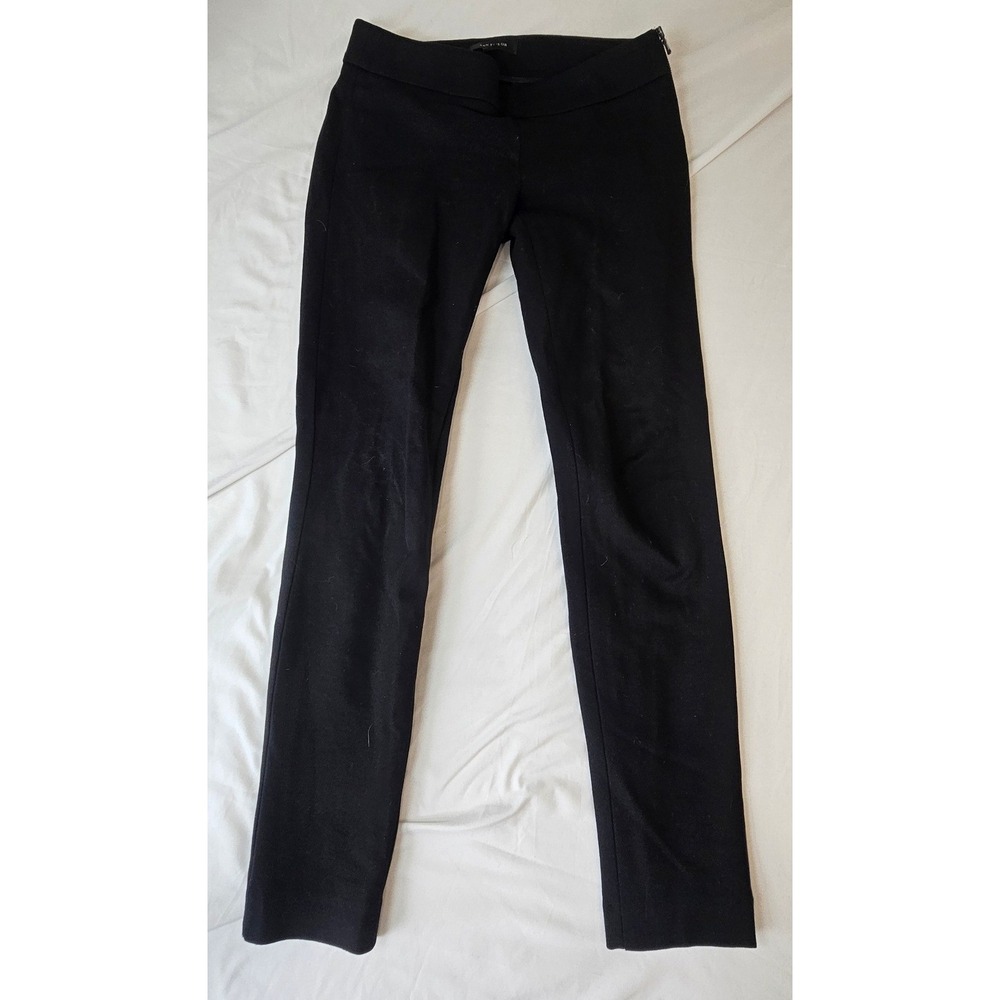 Ann Taylor Black Side Zip Skinny Dress Pants Trousers Size 0 Workwear